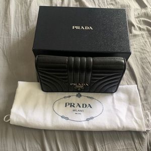 Prada Diagramme Nappa Leather Mini Bag